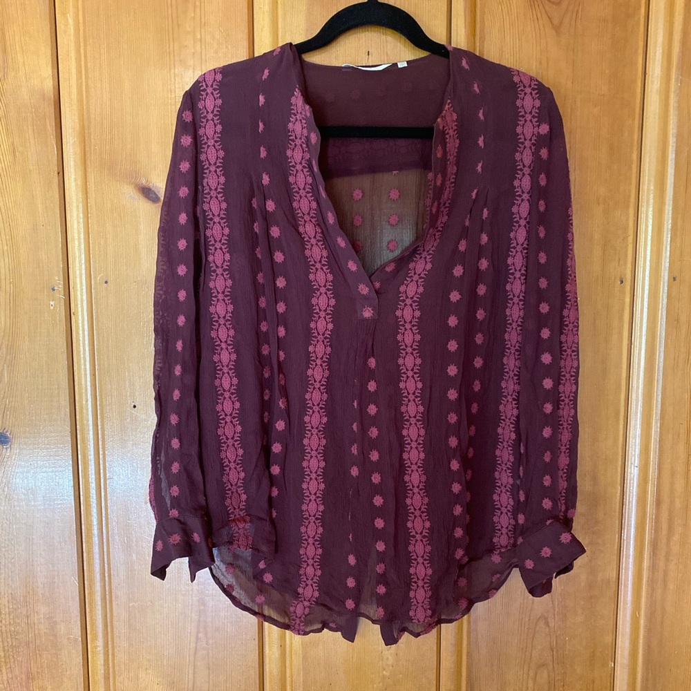 Zoa Maroon Blouse